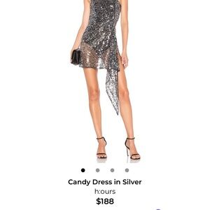h:ours Silver Candy Dress